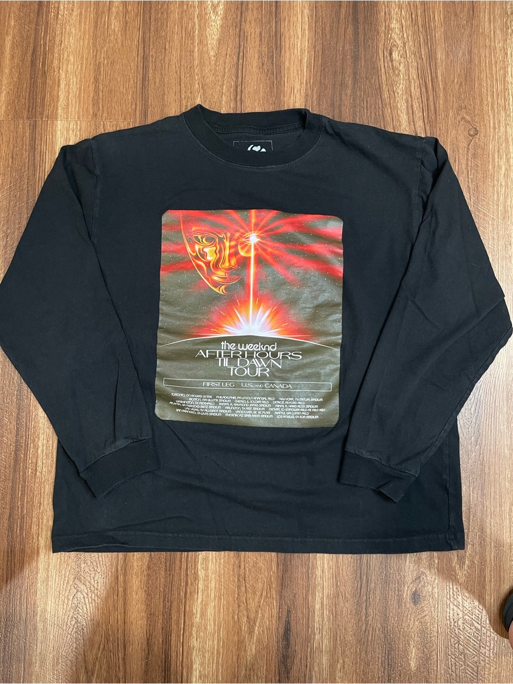 The Weeknd After Hours Til Dawn Tour Long Sleeve Shirt Size XL
